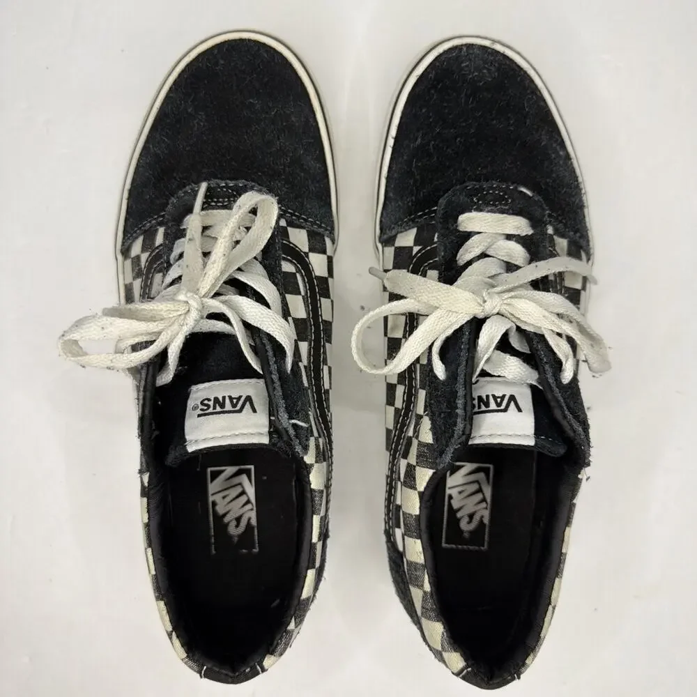 Vans Sneakers Youth 6.5 Old Skool Checkerboard Black White Skateboard Shoes